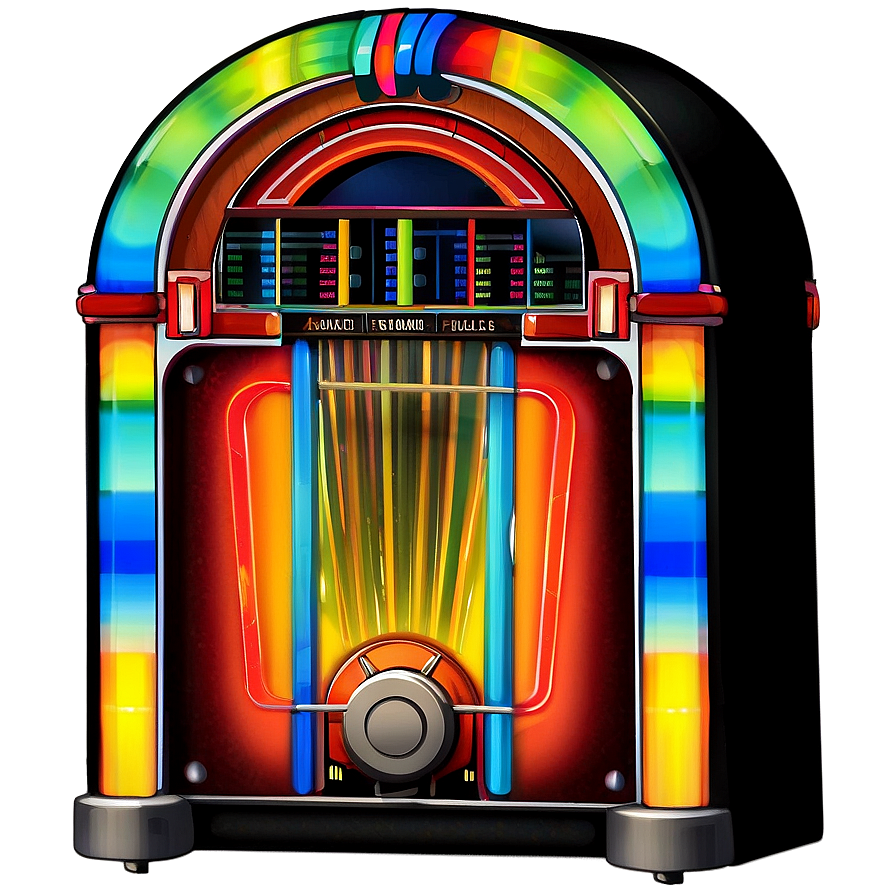 Colorful Jukebox Illustration Png Rlp PNG image