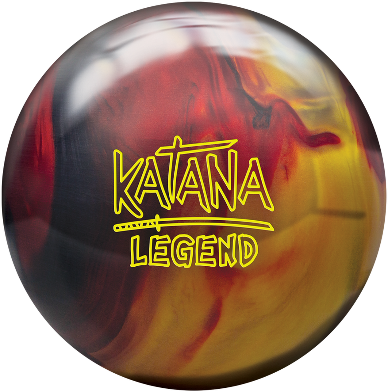 Colorful Katana Legend Bowling Ball PNG image