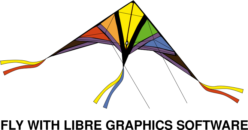 Colorful Kite Libre Graphics Software Promotion PNG image