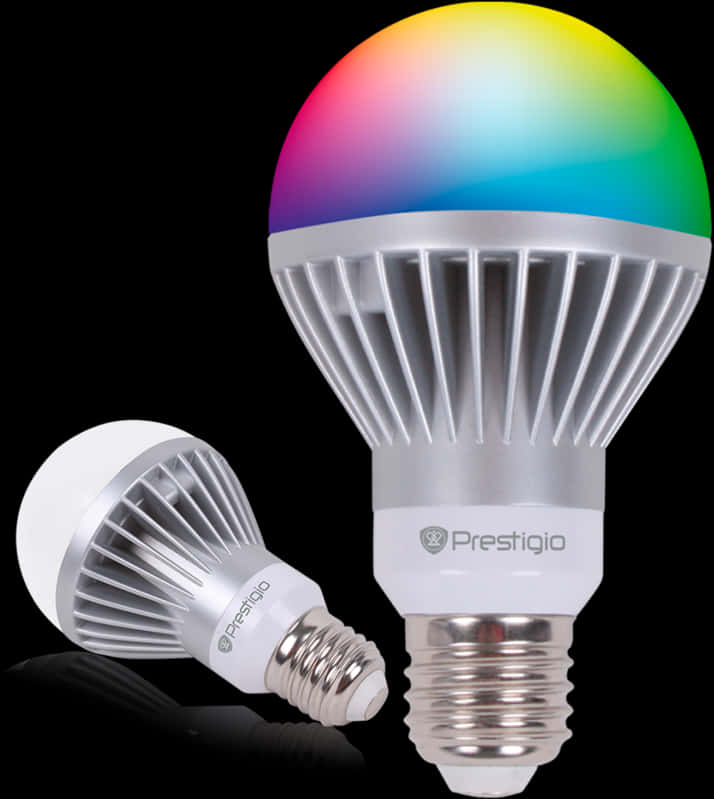 Colorful L E D Light Bulbs Prestigio Brand PNG image