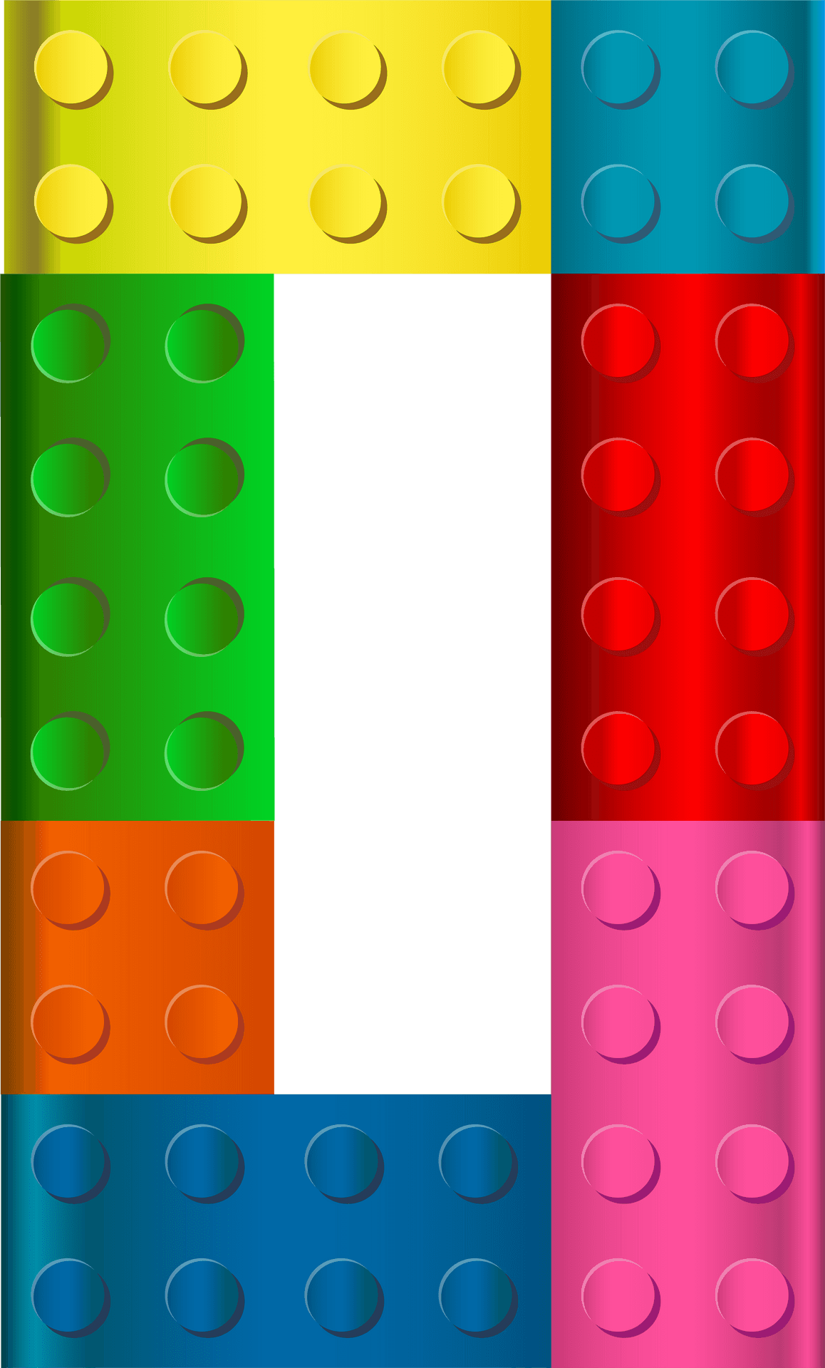 Colorful Lego Bricks Pattern PNG image