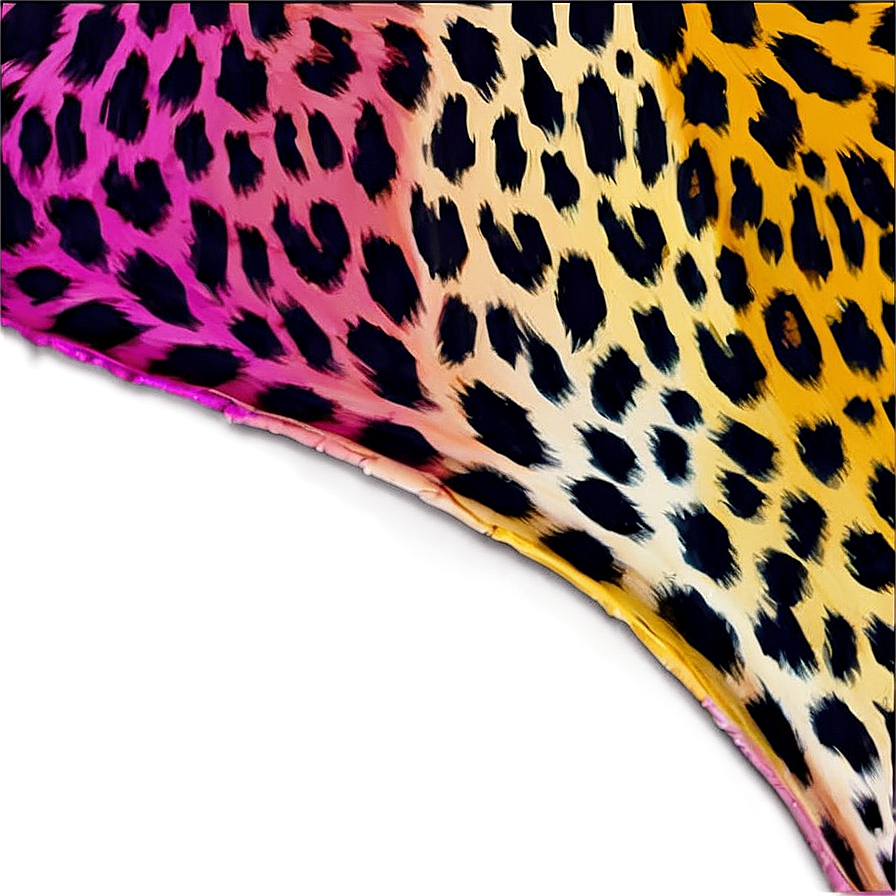 Colorful Leopard Pattern Png Vlq PNG image