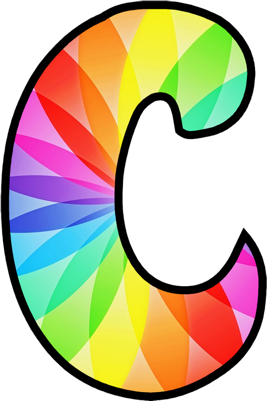 Colorful Letter C Design PNG image