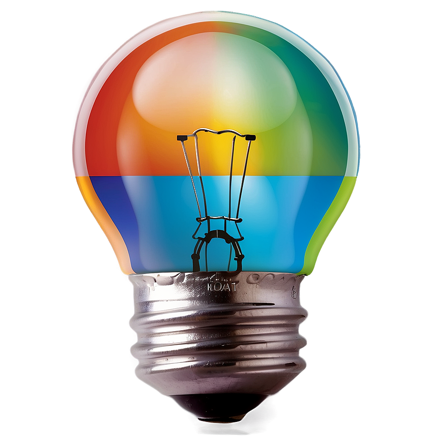 Colorful Light Bulb Png Ukr43 PNG image