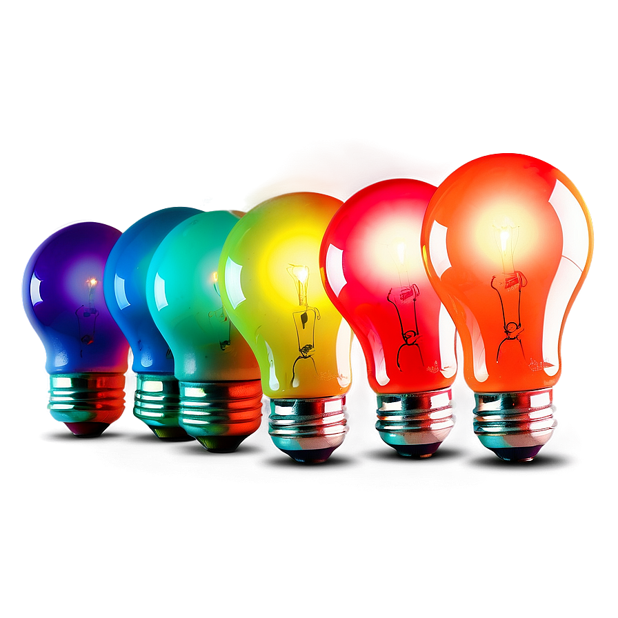 Colorful Lightbulb Png Eho PNG image
