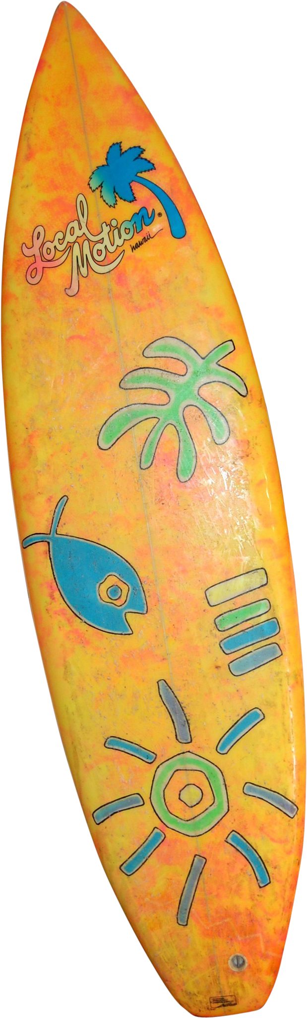 Colorful Local Motion Surfboard PNG image