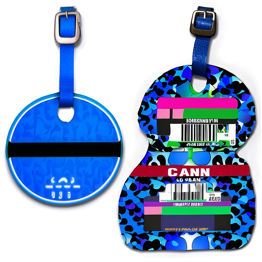 Colorful Luggage Tags Png 05252024 PNG image