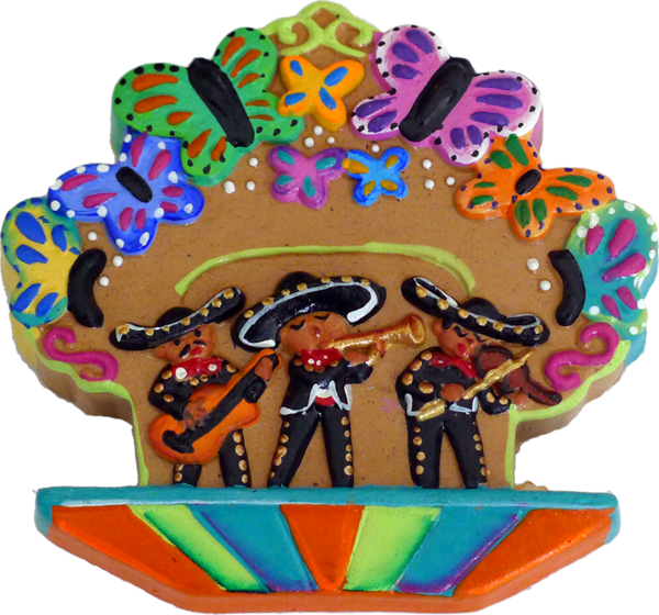 Colorful_ Mariachi_ Cookie_ Art PNG image