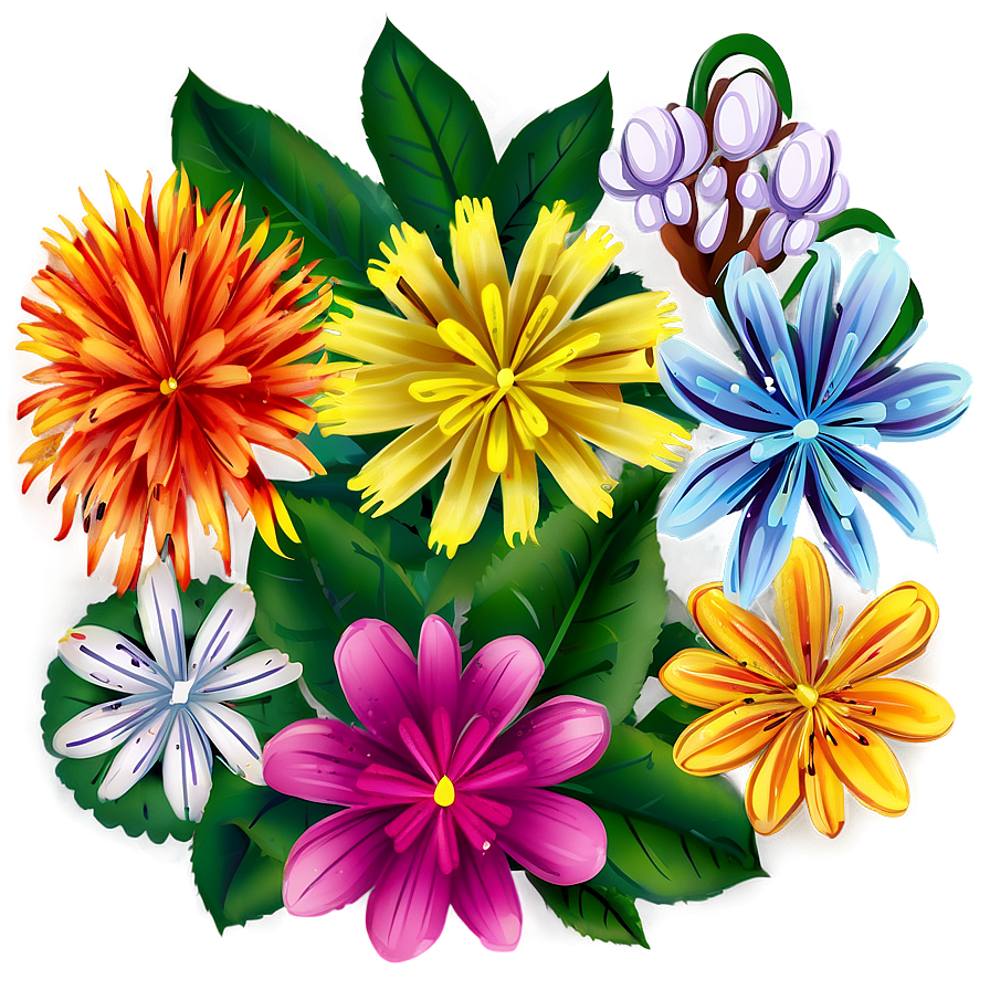 Colorful Mexican Blossoms Png 56 PNG image