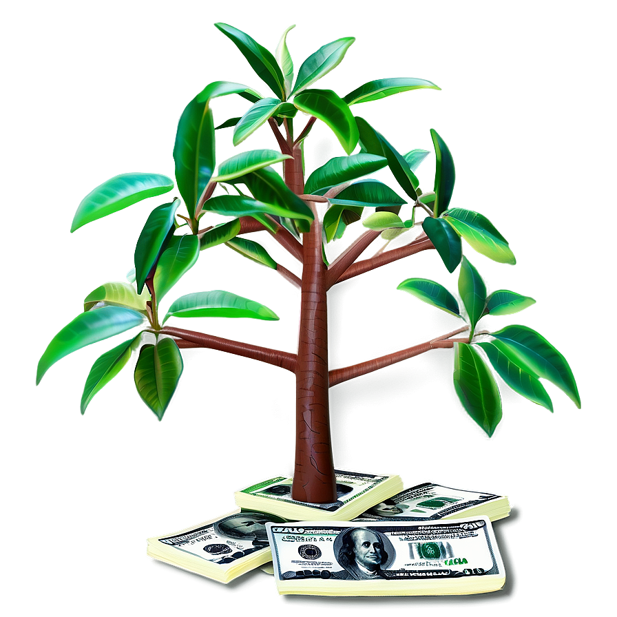 Colorful Money Tree Png 06272024 PNG image