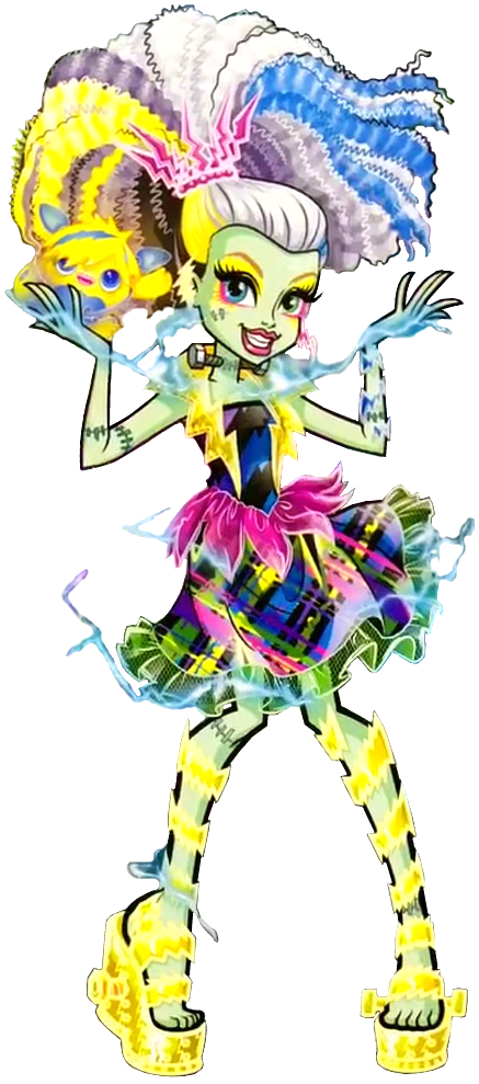 Colorful Monster High Character PNG image