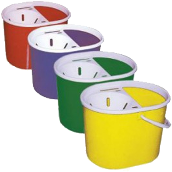 Colorful Mop Buckets PNG image