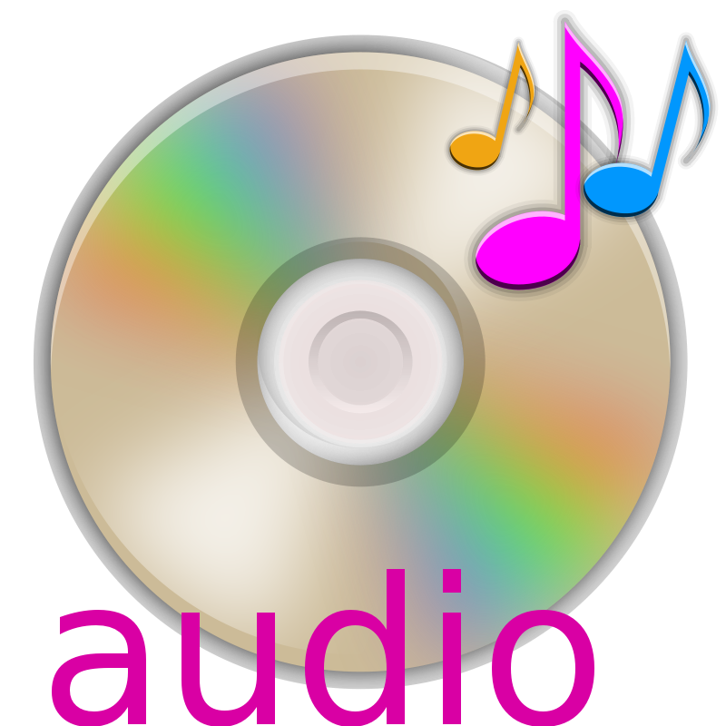 Colorful Music C D Graphic PNG image