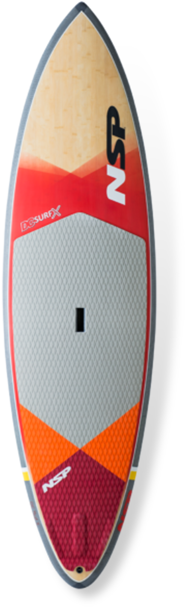 Colorful N S P Surfboard Standing PNG image