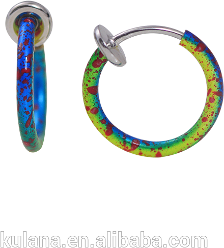 Colorful Nose Rings Unique Design PNG image