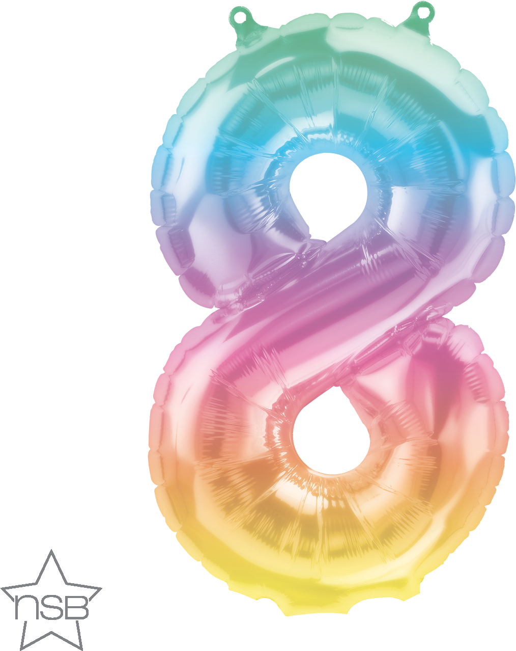 Colorful Number8 Balloon PNG image