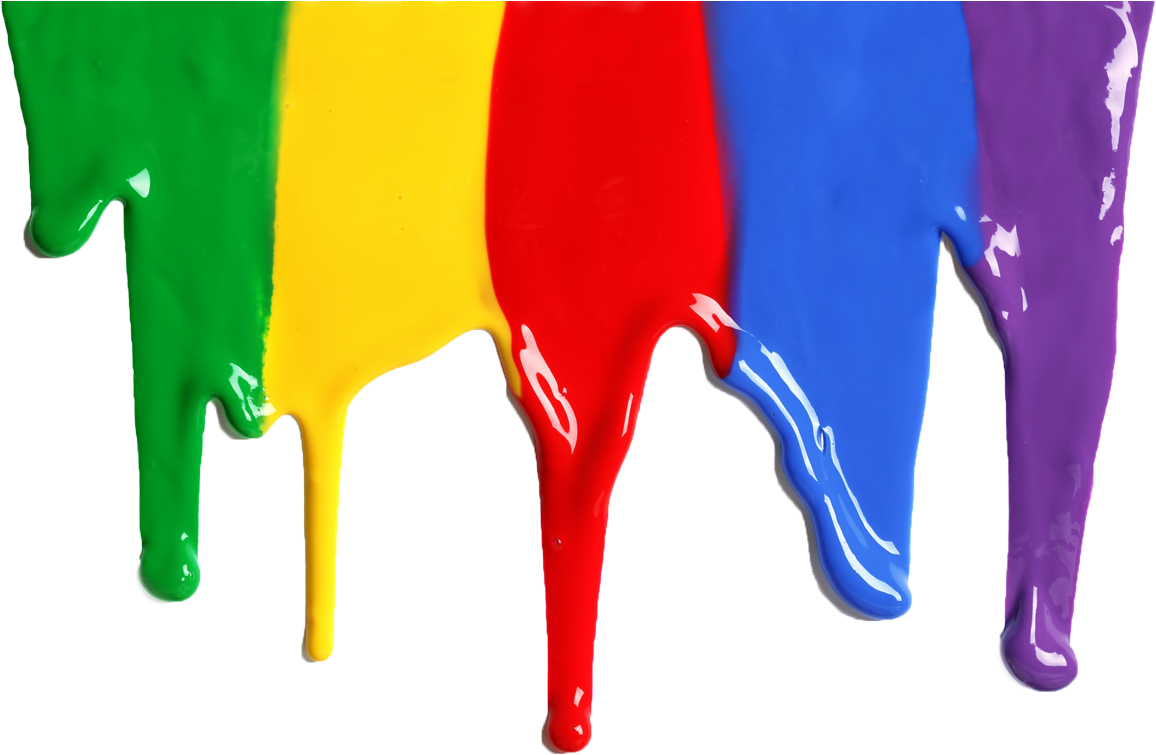 Colorful Paint Drips Background PNG image