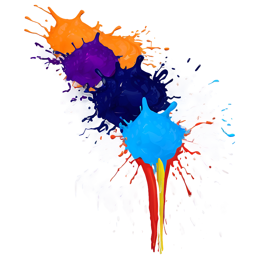 Colorful Paint Splash Png 14 PNG image