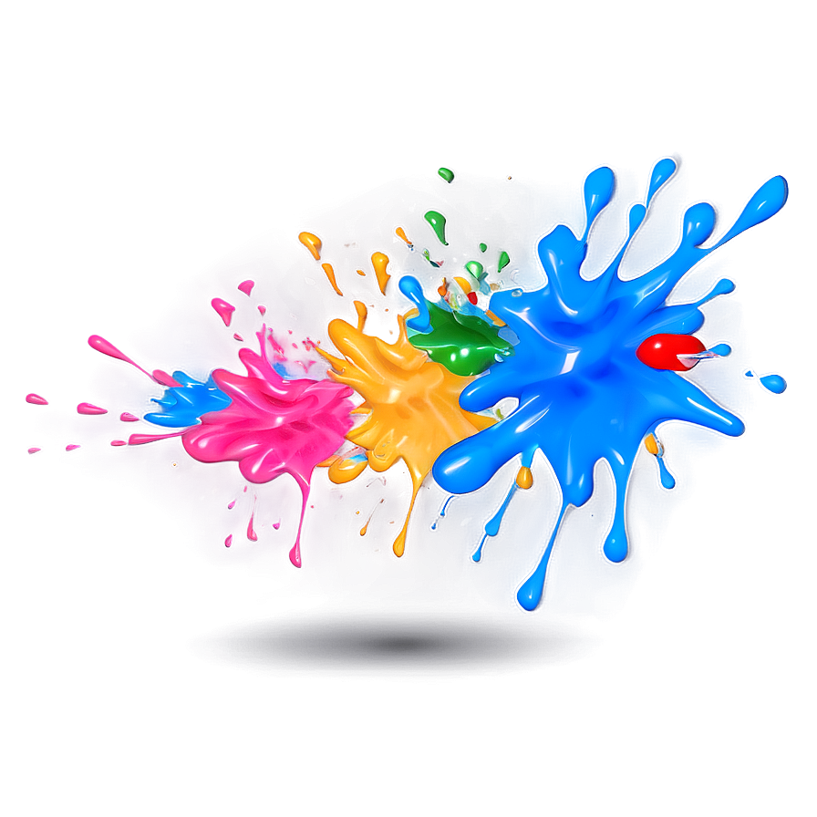 Colorful Paint Splash Png Wkm PNG image