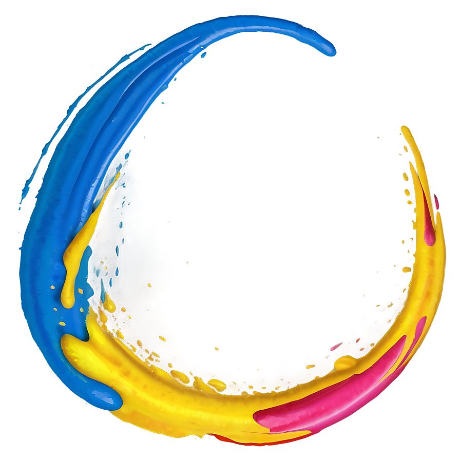 Colorful Paint Streak Png 21 PNG image