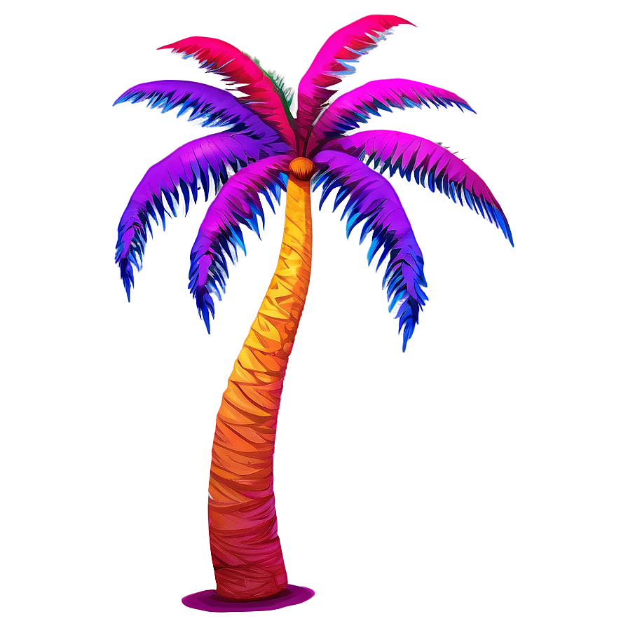 Colorful Palm Trees Png 29 PNG image