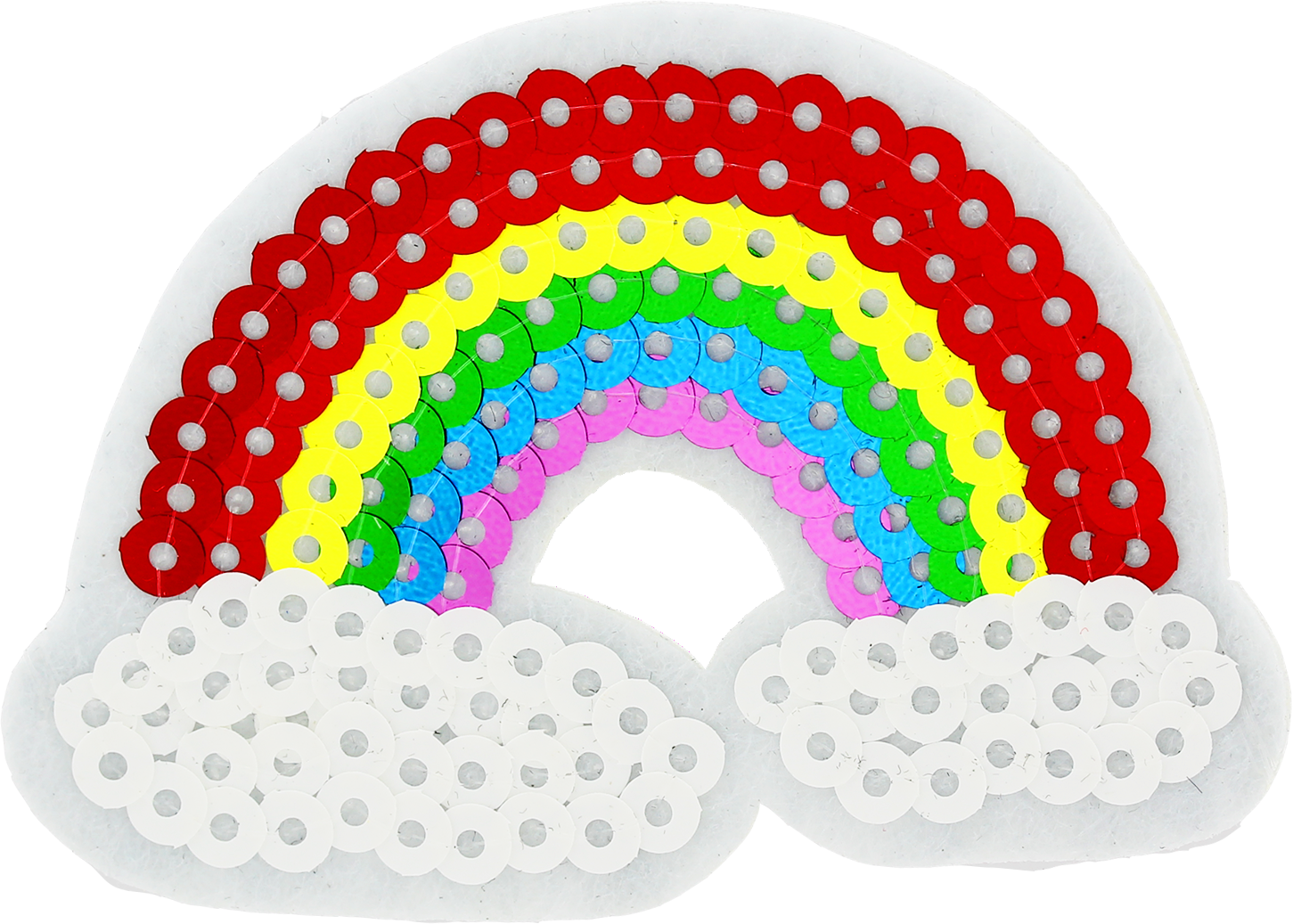 Colorful Paper Circle Rainbow Craft PNG image