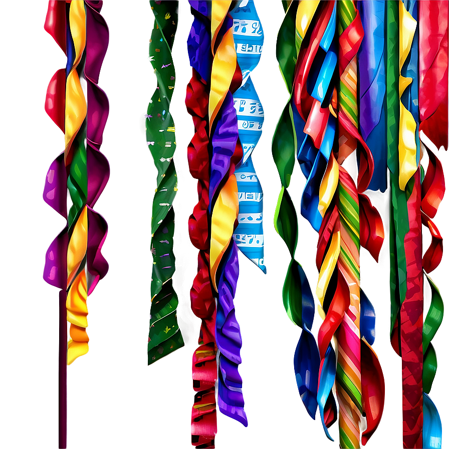 Colorful Party Streamers Png 28 PNG image