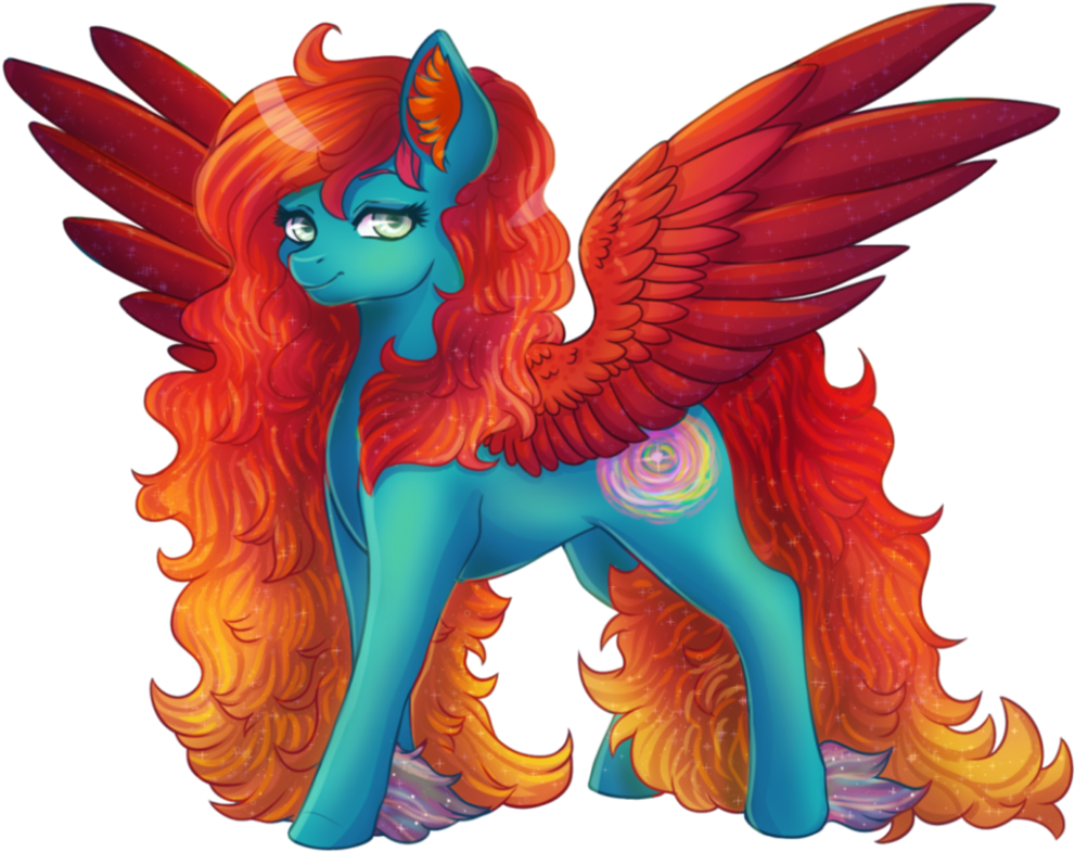 Colorful_ Pegasus_ Artwork PNG image