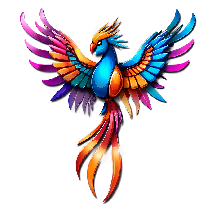 Colorful Phoenix Tattoo Png 67 PNG image