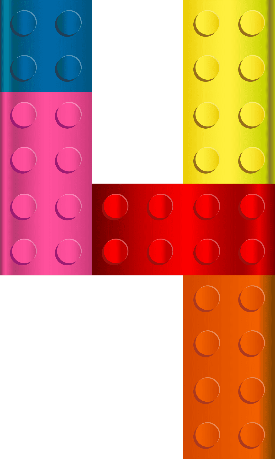 Colorful Plastic Bricks Pattern PNG image