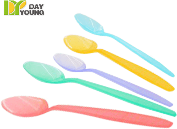 Colorful Plastic Spoons PNG image