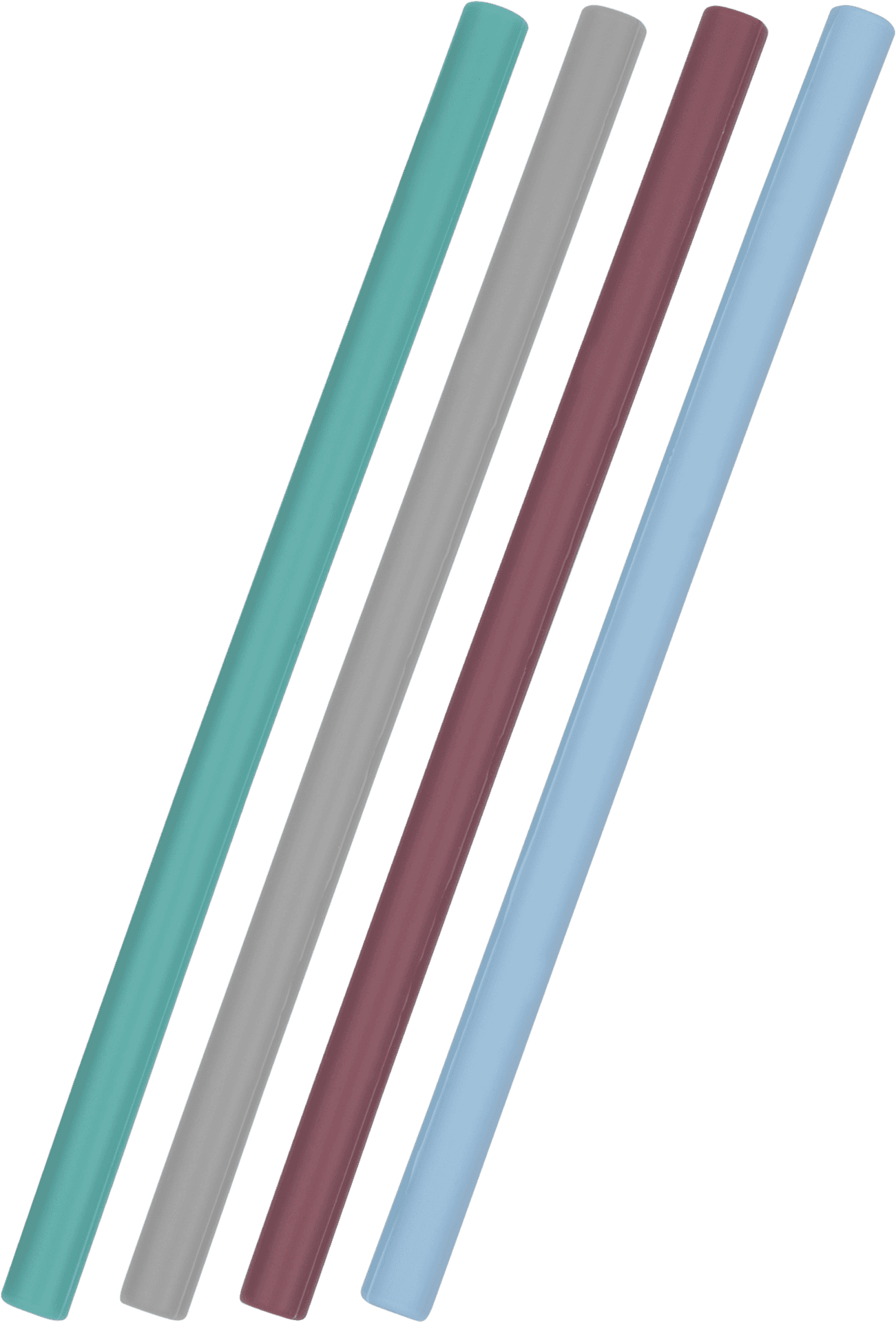 Colorful Plastic Straws Set PNG image
