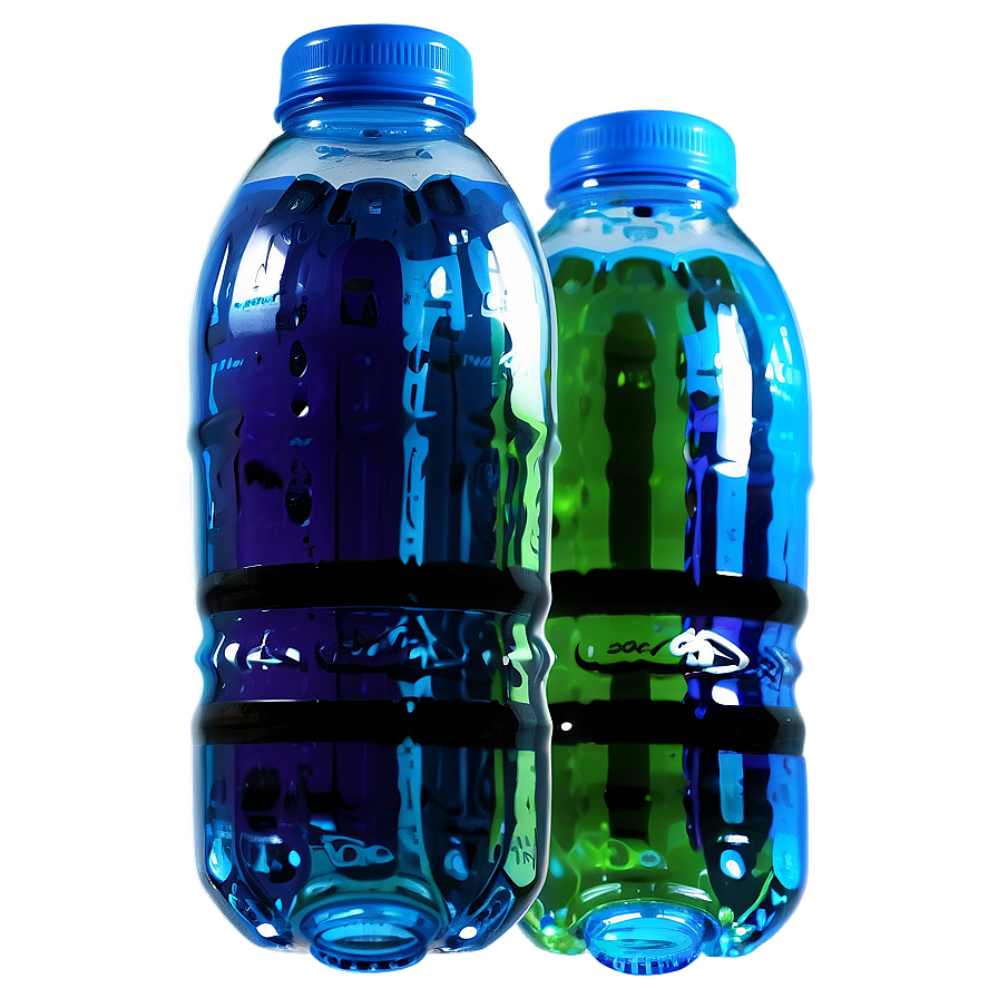 Colorful Plastic Water Bottle Png Pal PNG image