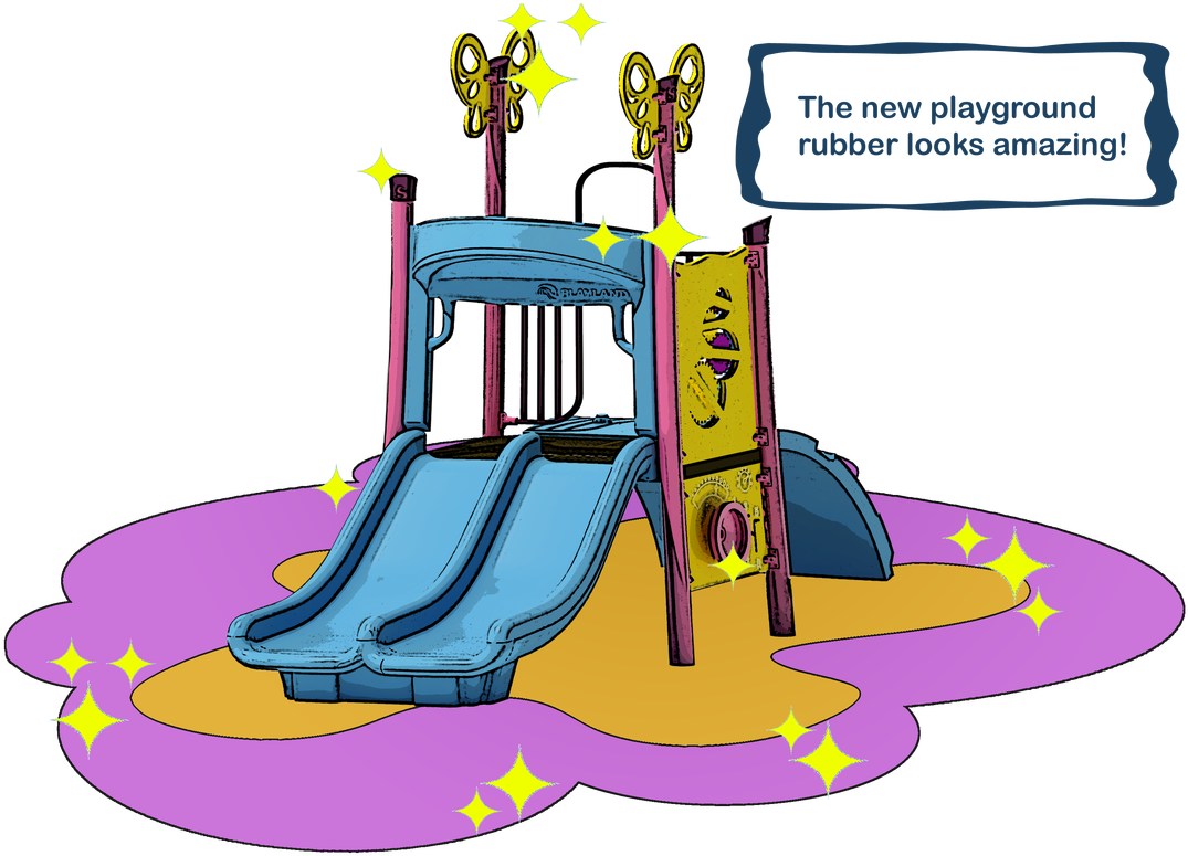 Colorful Playground Equipment Illustration PNG image