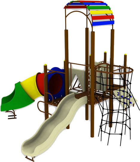 Colorful Playground Equipment PNG image