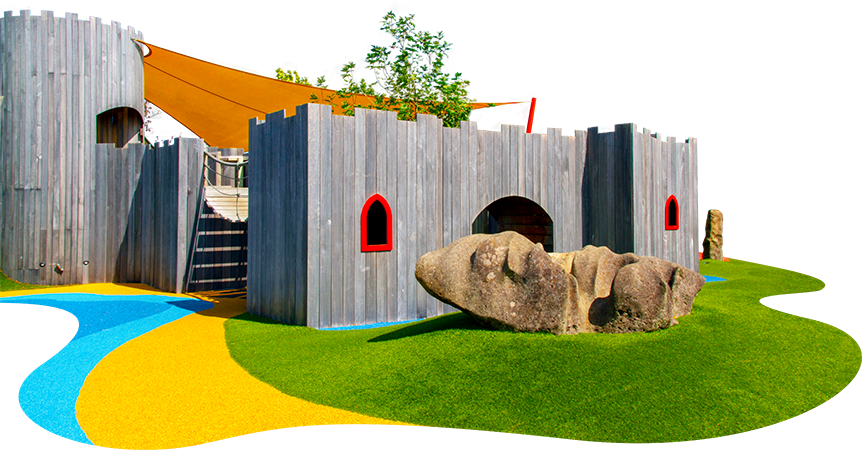 Colorful Playground Fortress PNG image