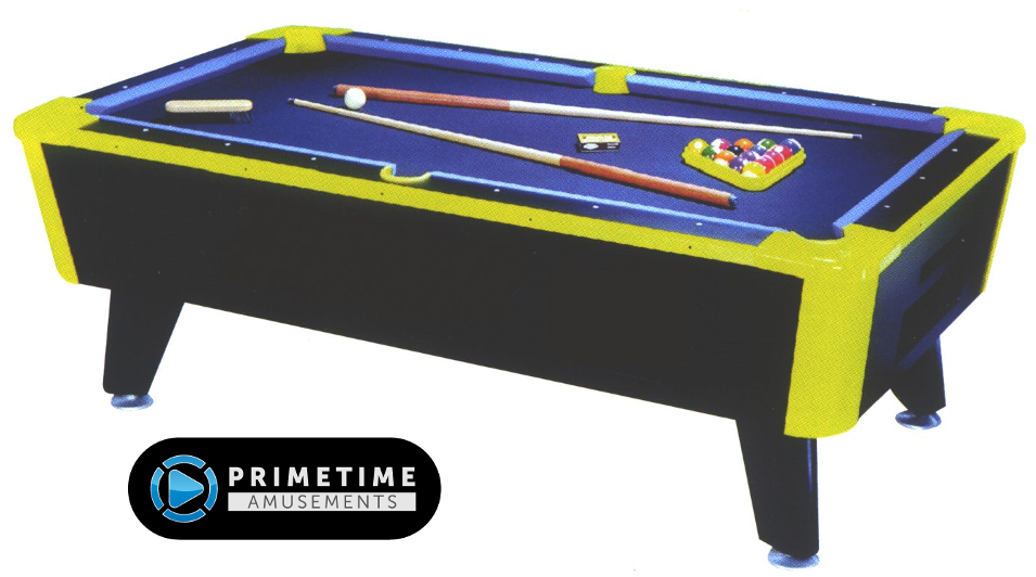 Colorful Pool Table Setup PNG image