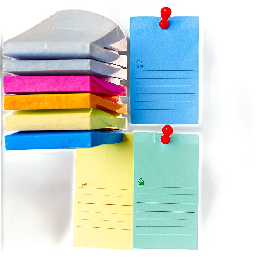 Colorful Post It Notes Png Fob53 PNG image