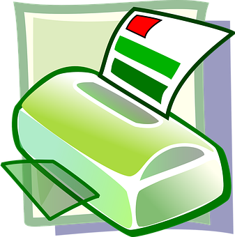 Colorful Printer Clipart PNG image