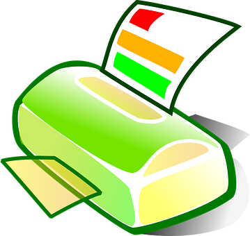 Colorful Printer Icon PNG image