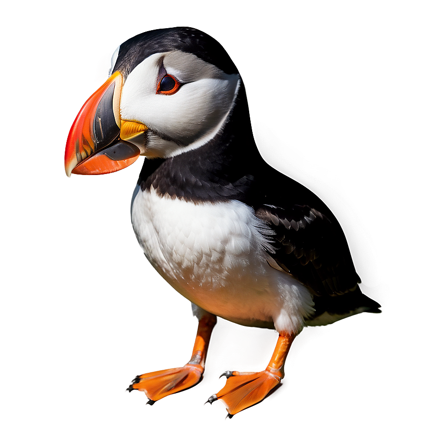 Colorful Puffin Portrait Png Eom PNG image