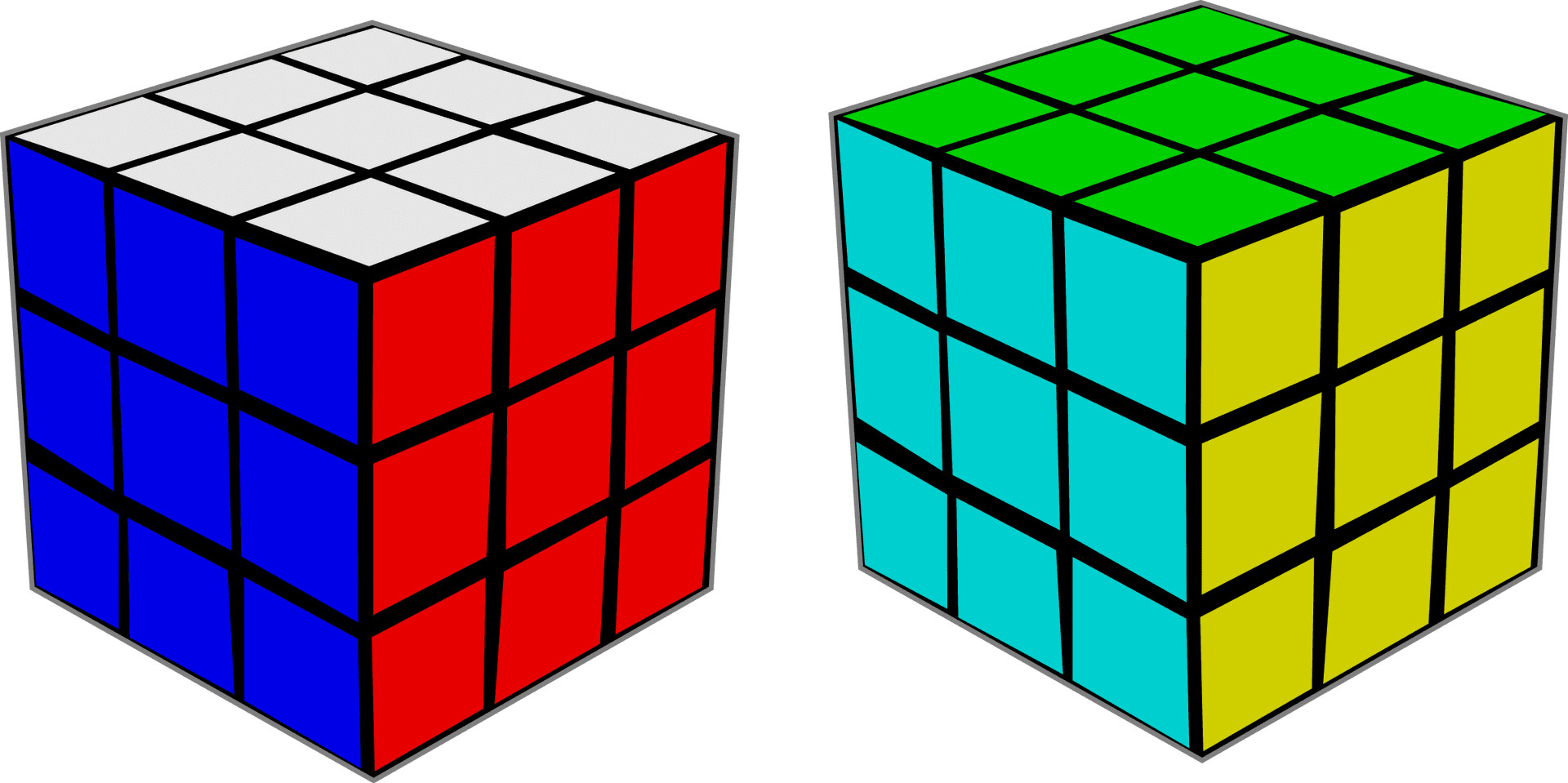 Colorful Puzzle Cubes Illustration PNG image