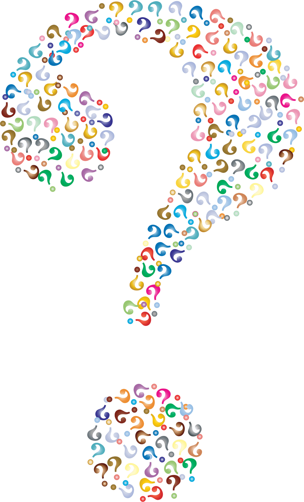 Colorful Question Mark Exclamation Point PNG image