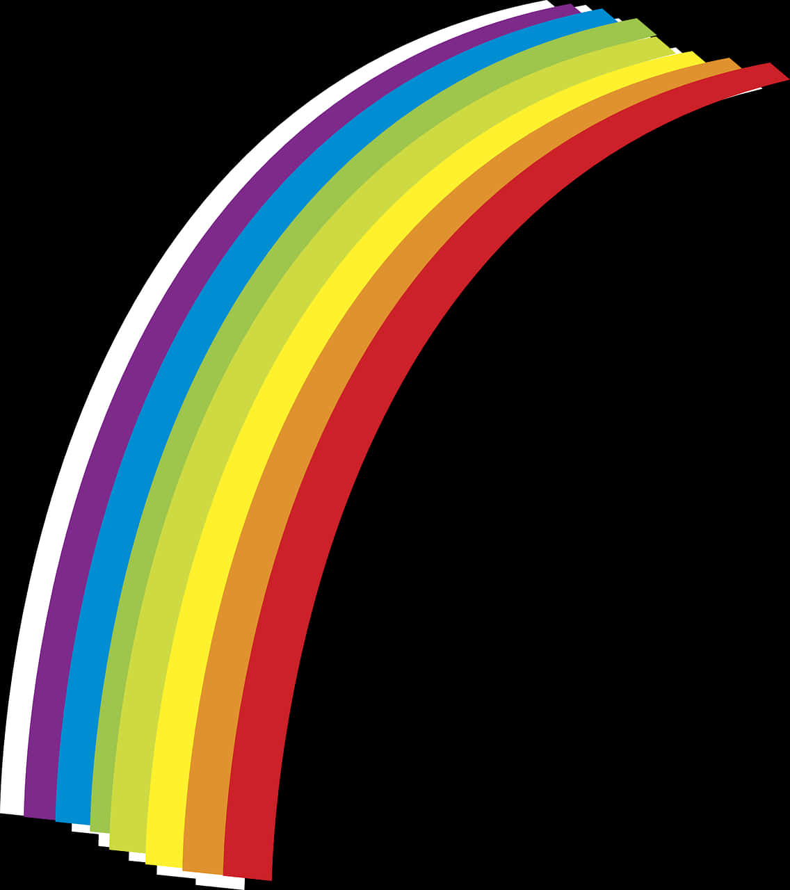 Colorful Rainbow Arch Graphic PNG image