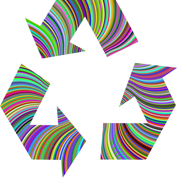 Colorful Recycle Symbol Graphic PNG image