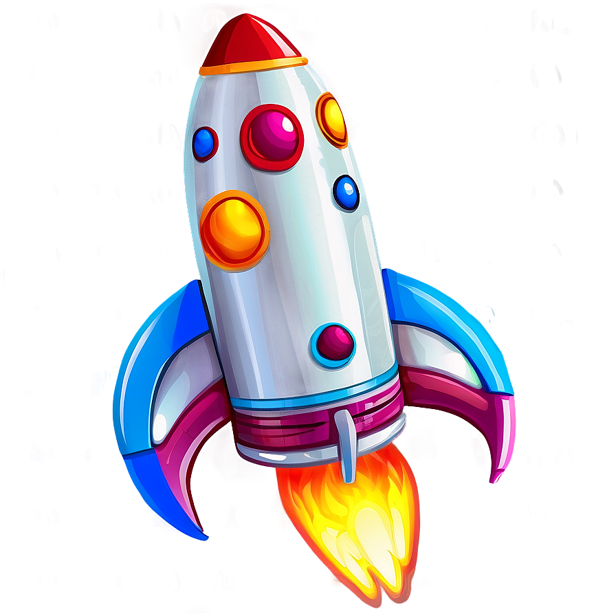 Colorful Rocketship Png Ryd PNG image