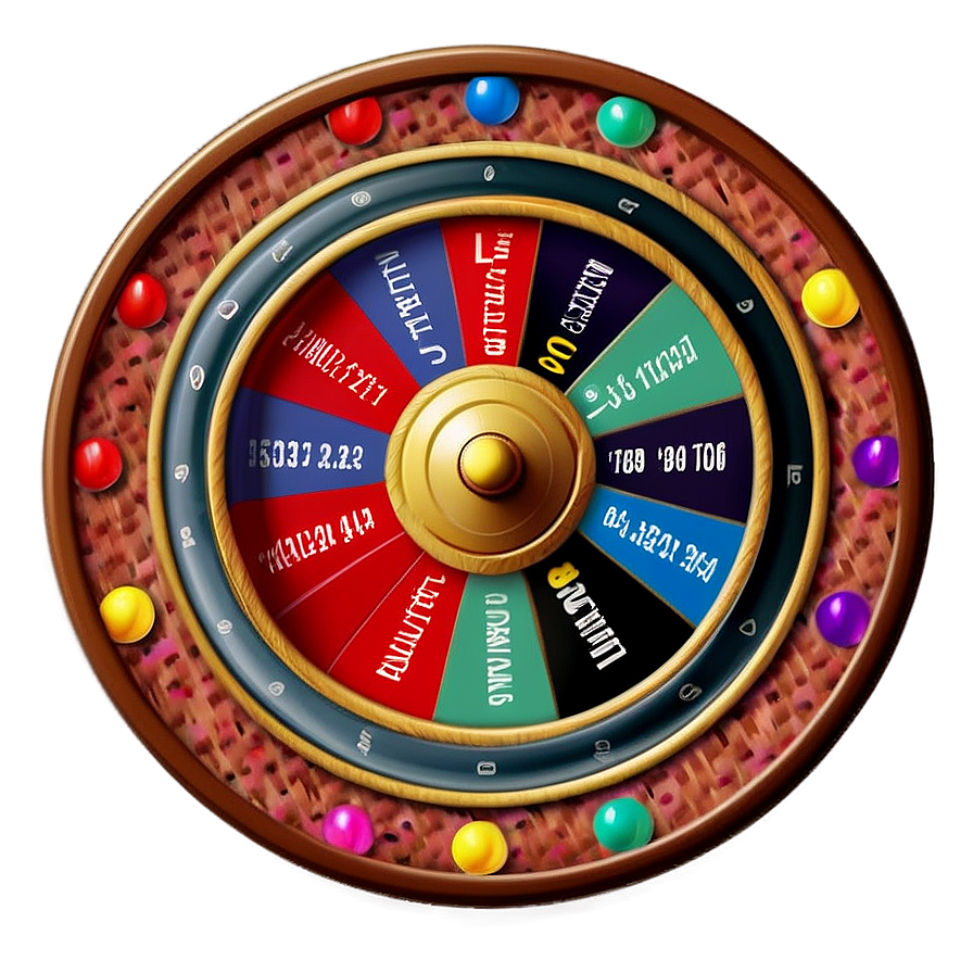 Colorful Roulette Wheel Pattern Png 06212024 PNG image