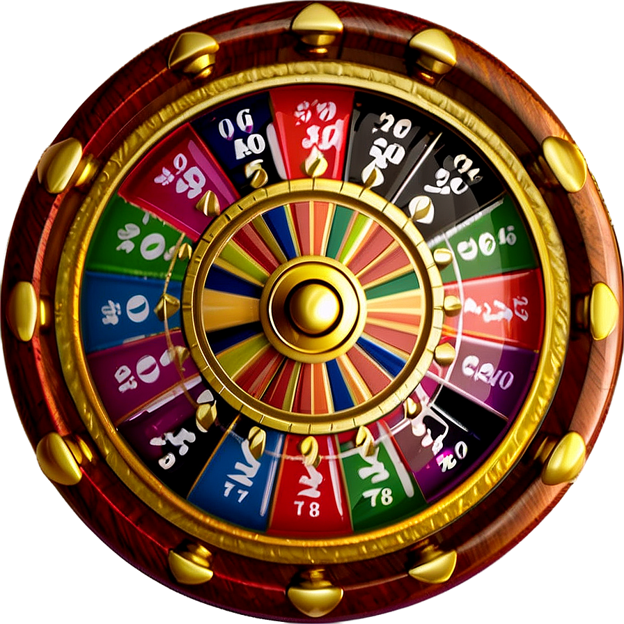 Colorful Roulette Wheel Pattern Png Iea PNG image