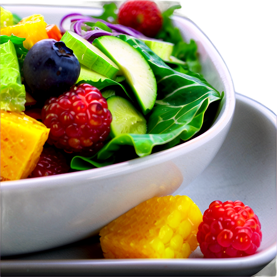 Colorful Salad Plate Png 06262024 PNG image