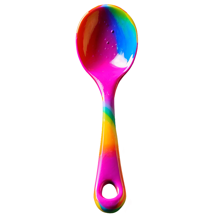 Colorful Salad Spoon Png 05252024 PNG image